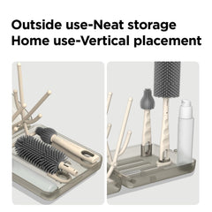 YOTIME nipple brush in travel kit for quick bottle care.