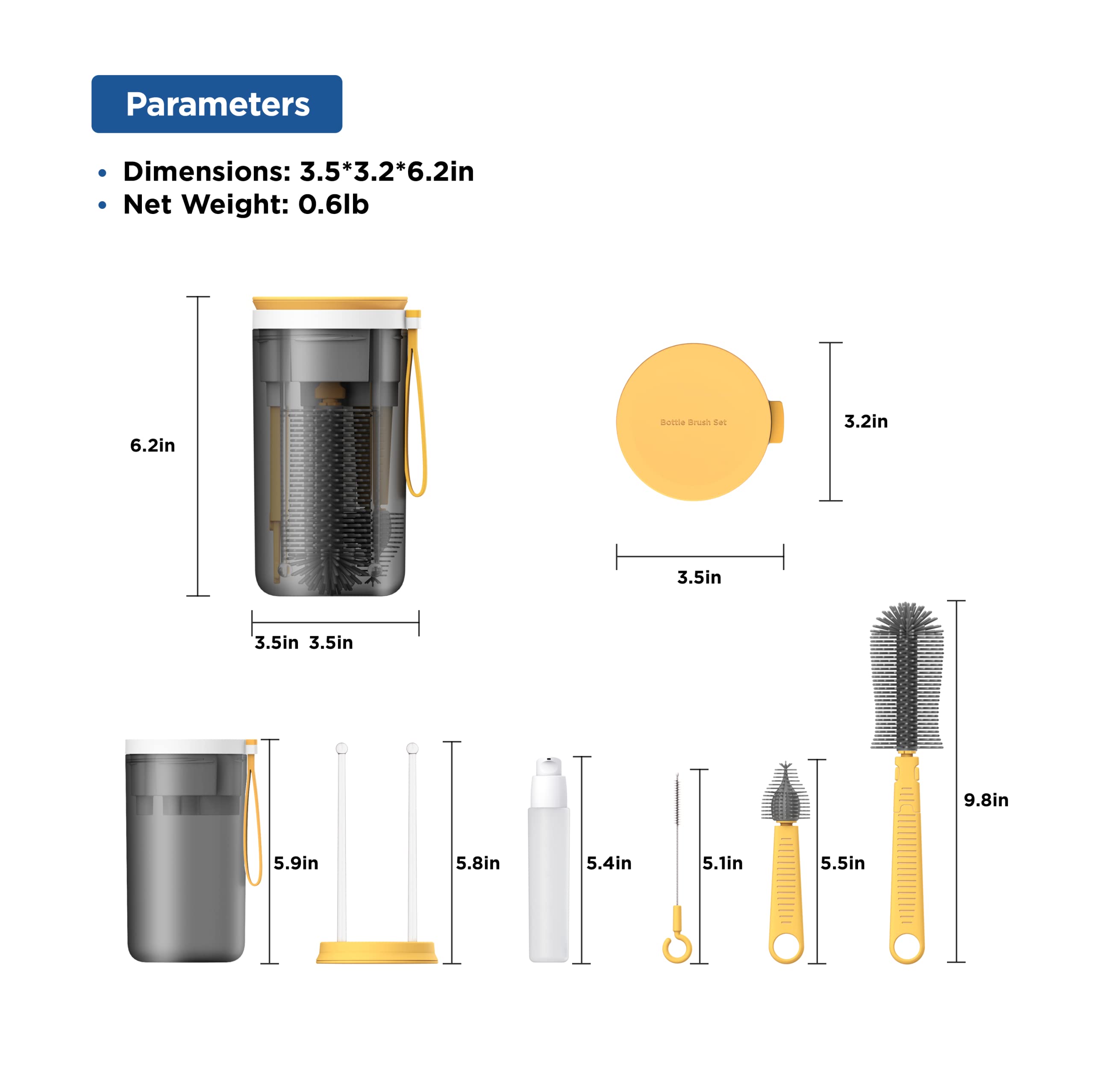 YOTIME soap dispenser provides measured soap for quick cleaning