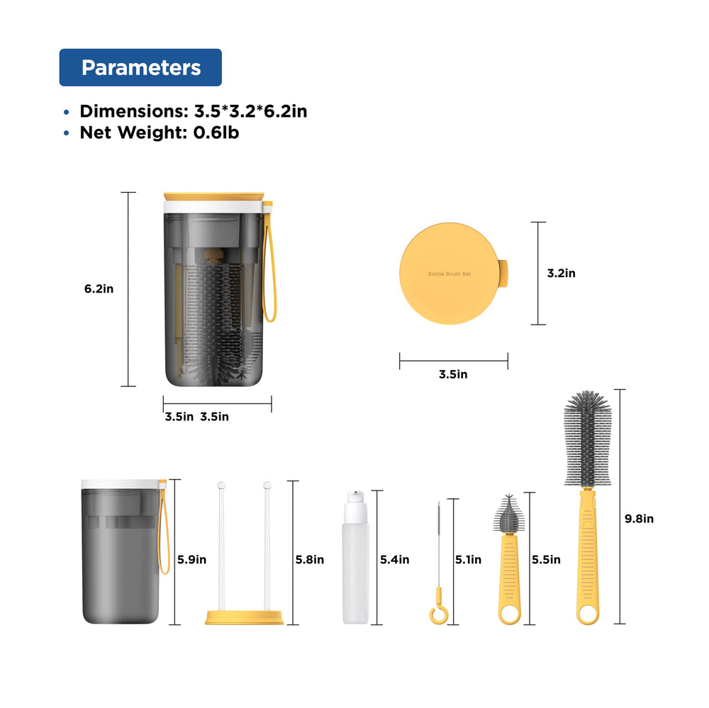 YOTIME soap dispenser provides measured soap for quick cleaning