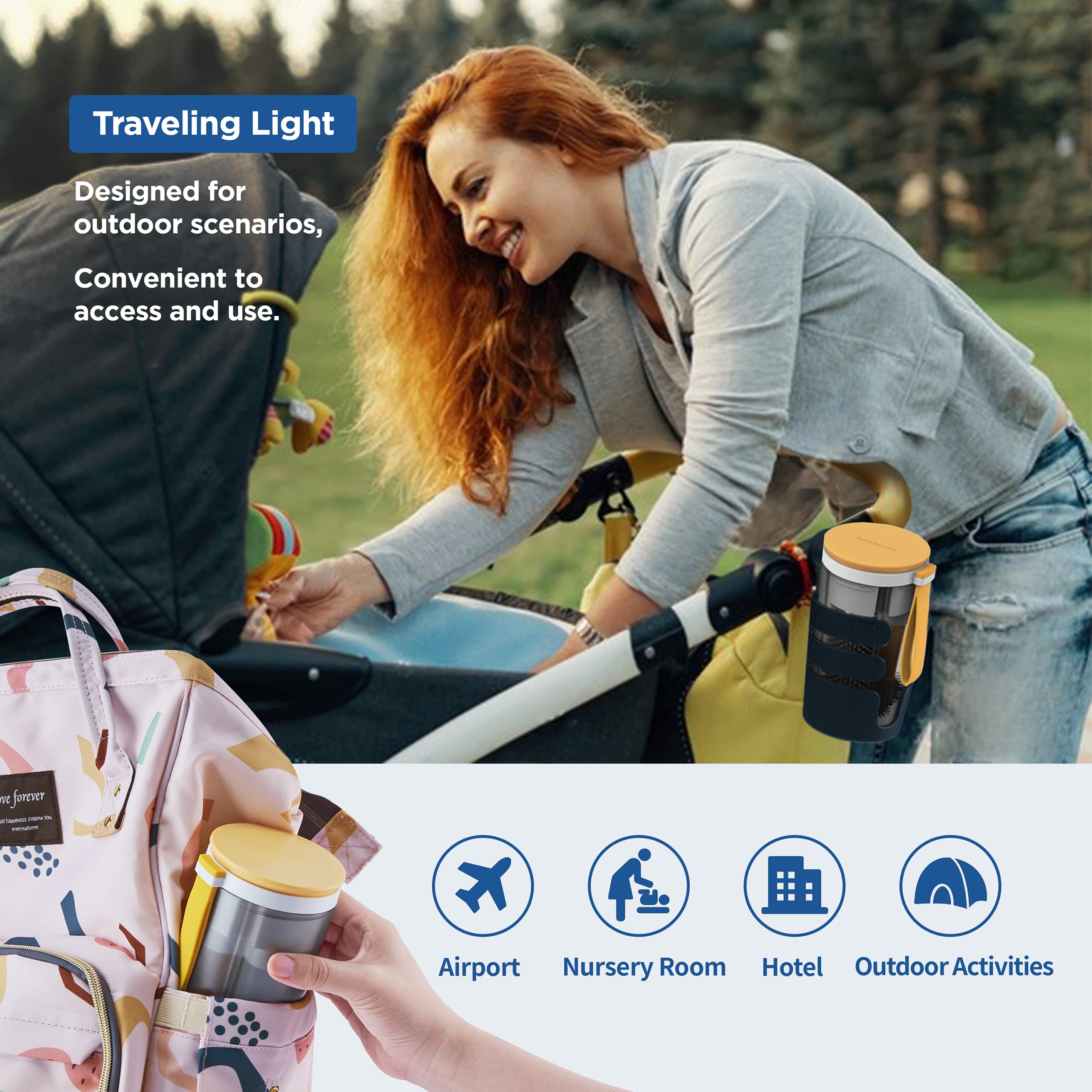 YOTIME storage box keeps all pieces neatly organized during travel