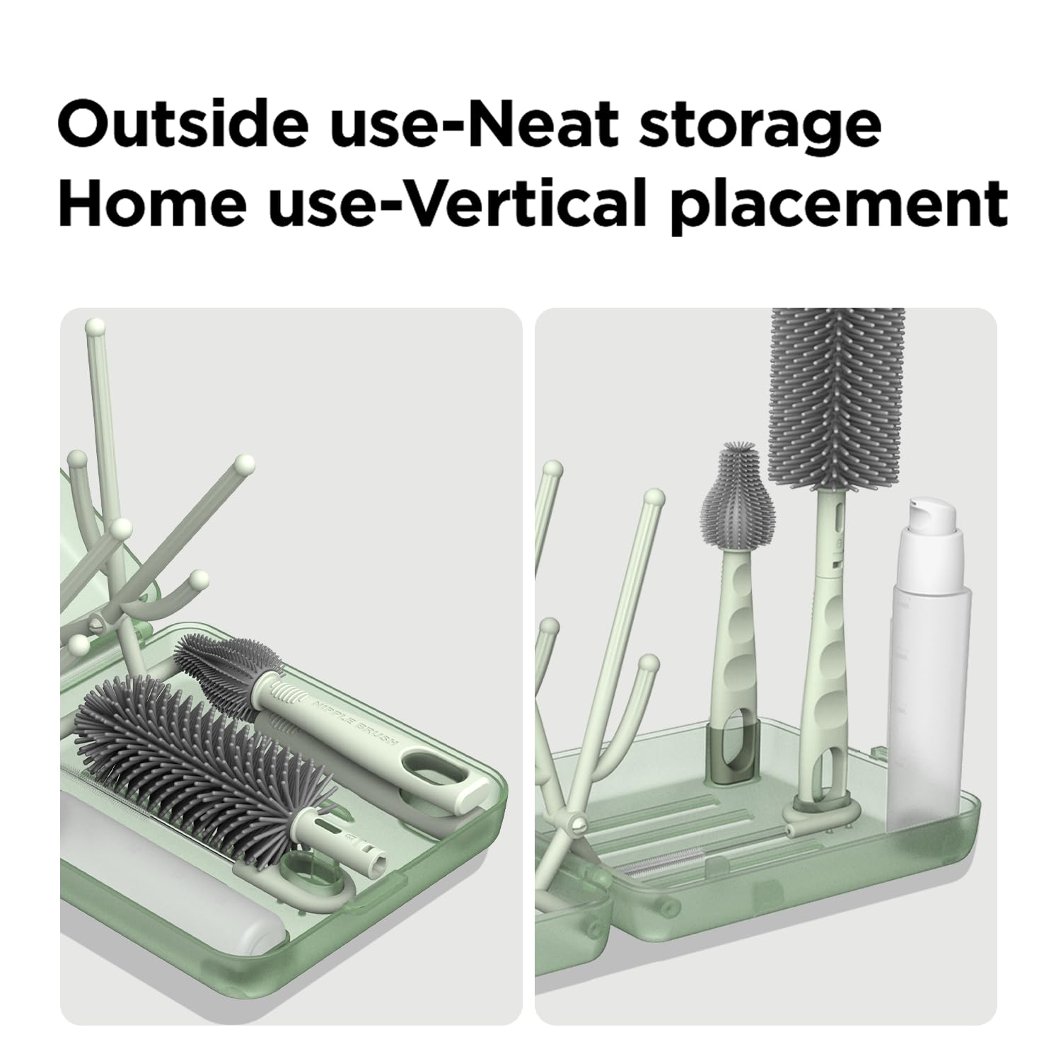 YOTIME straw brush keeps drinking straws clean and ready for use.
