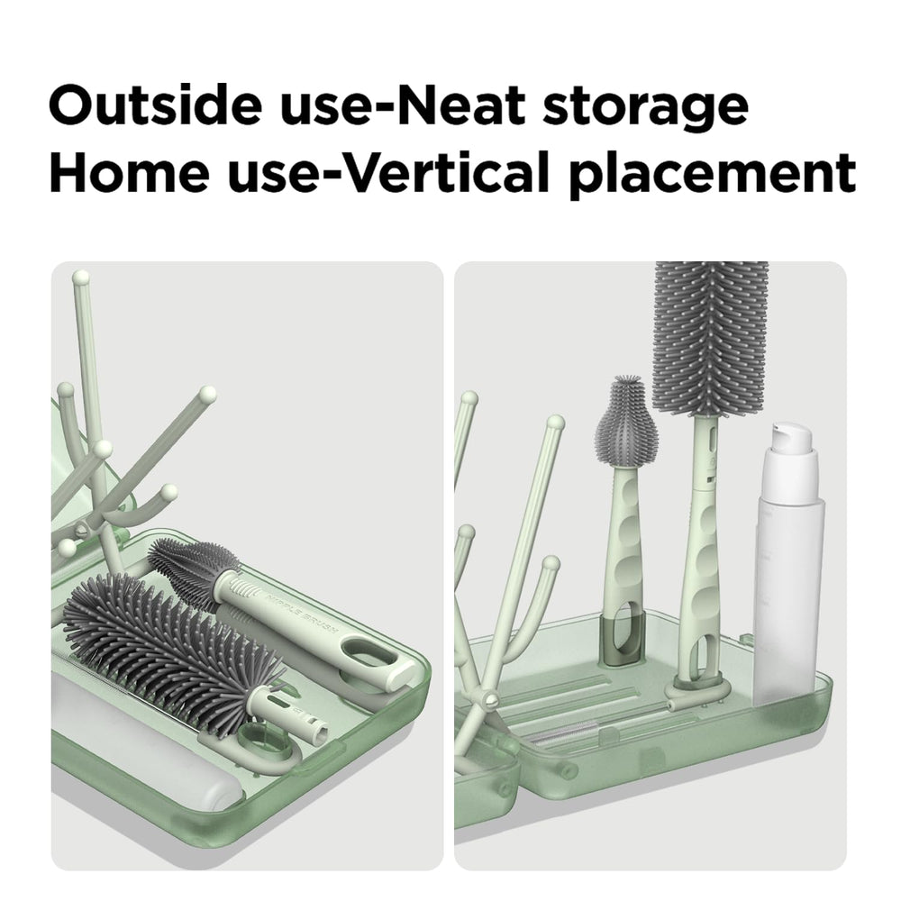 YOTIME straw brush keeps drinking straws clean and ready for use.