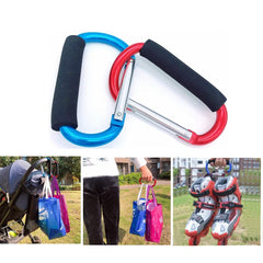 YOTOM on-stroller setup showing secure bag hanging.