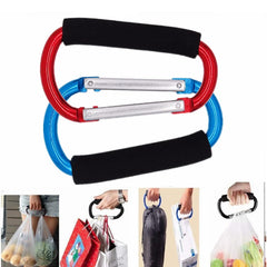 YOTOM large carabiner supports purses and shopping bags.