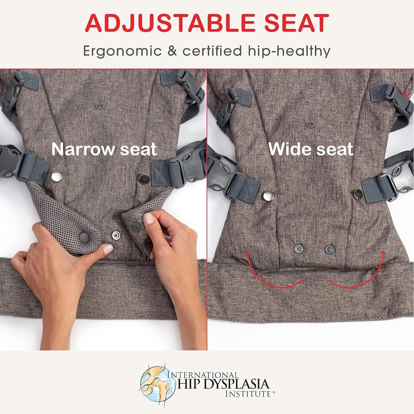 YOU+ME 2-in-1-snap-on-bib catches dribbles and doubles as a carrier cover.