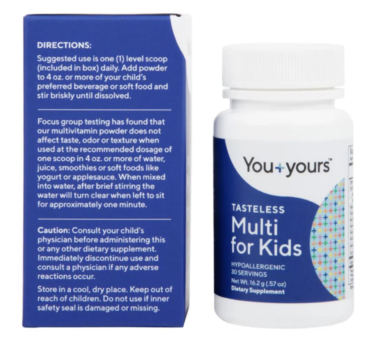 You+yours allergen-free formula is free from gluten, dairy, peanuts, and tree nuts.