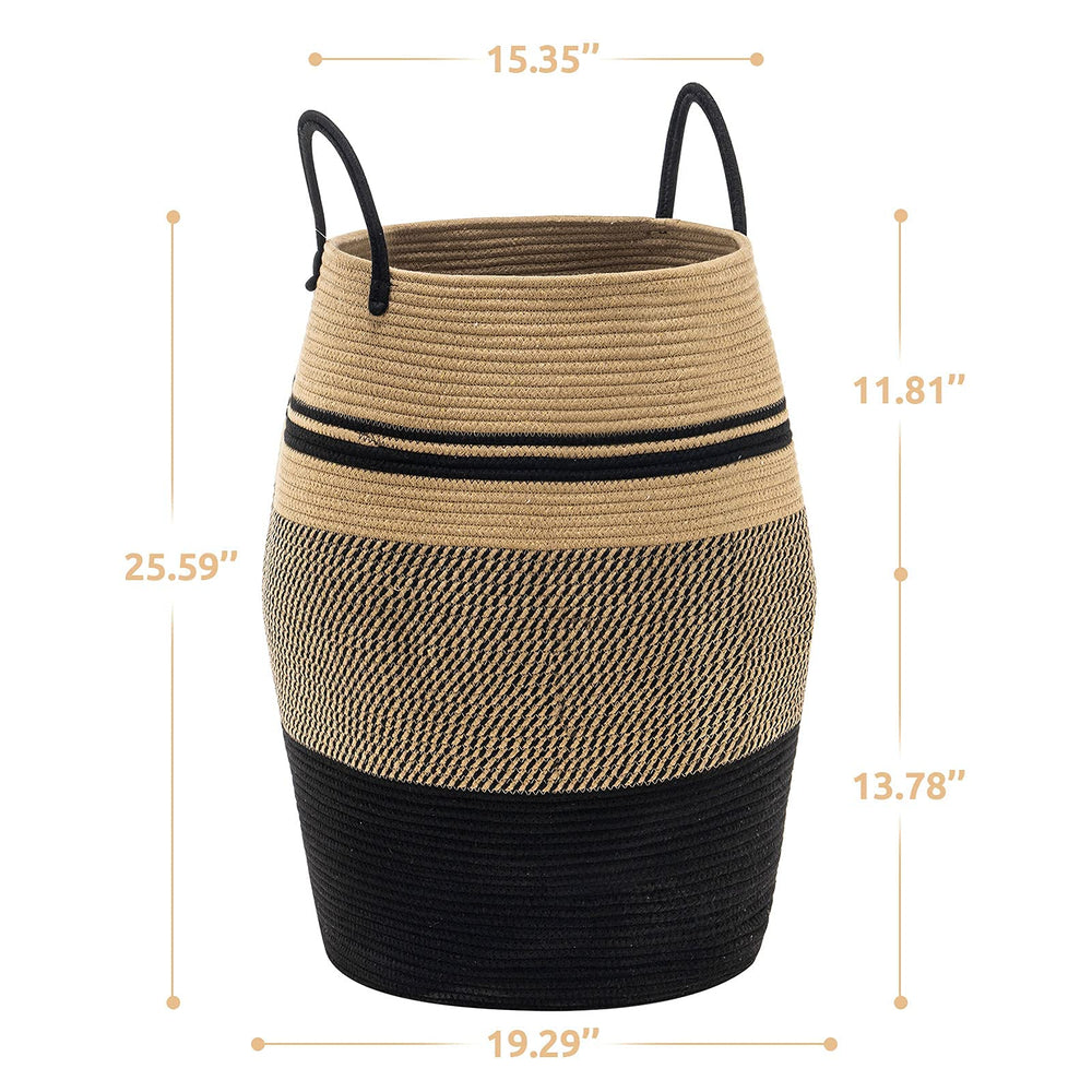 YOUDENOVA collapsible laundry basket folded for compact storage