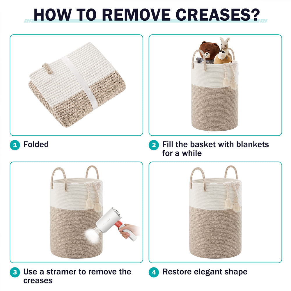 YOUDENOVA eco-friendly cotton rope construction without plastics for natural aesthetics.