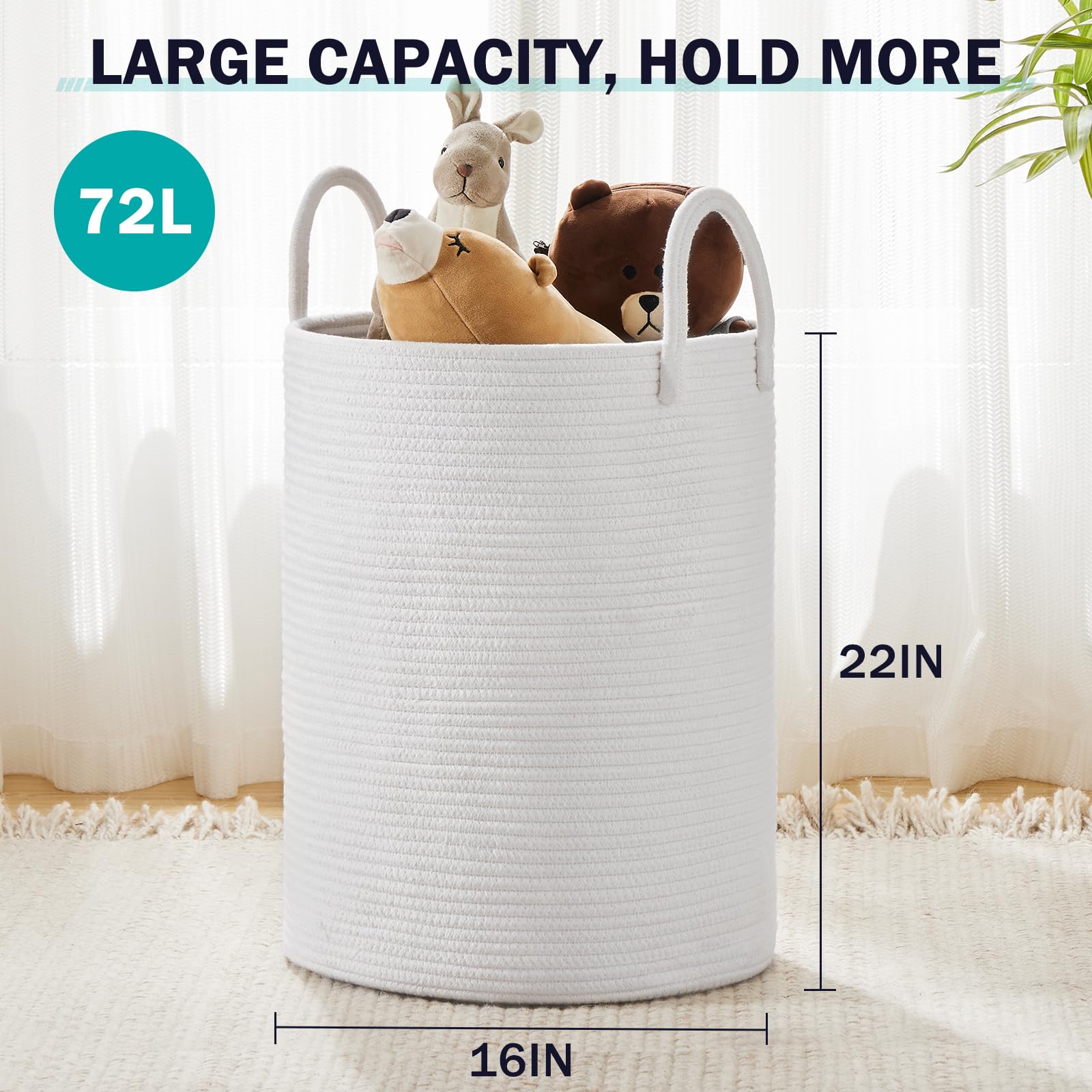 YOUDENOVA sturdy handle supports easy transport up to 44 pounds.