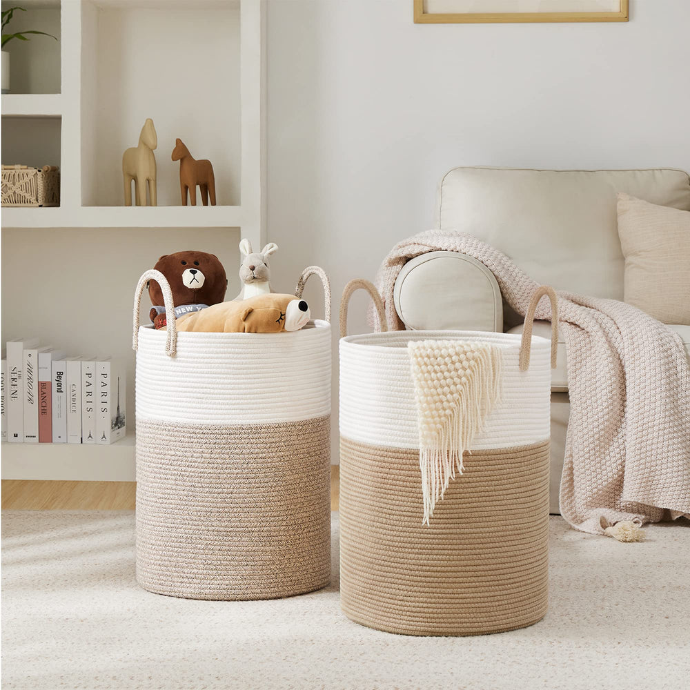 YOUDENOVA multipurpose storage basket for towels, toys, books, or pillows.