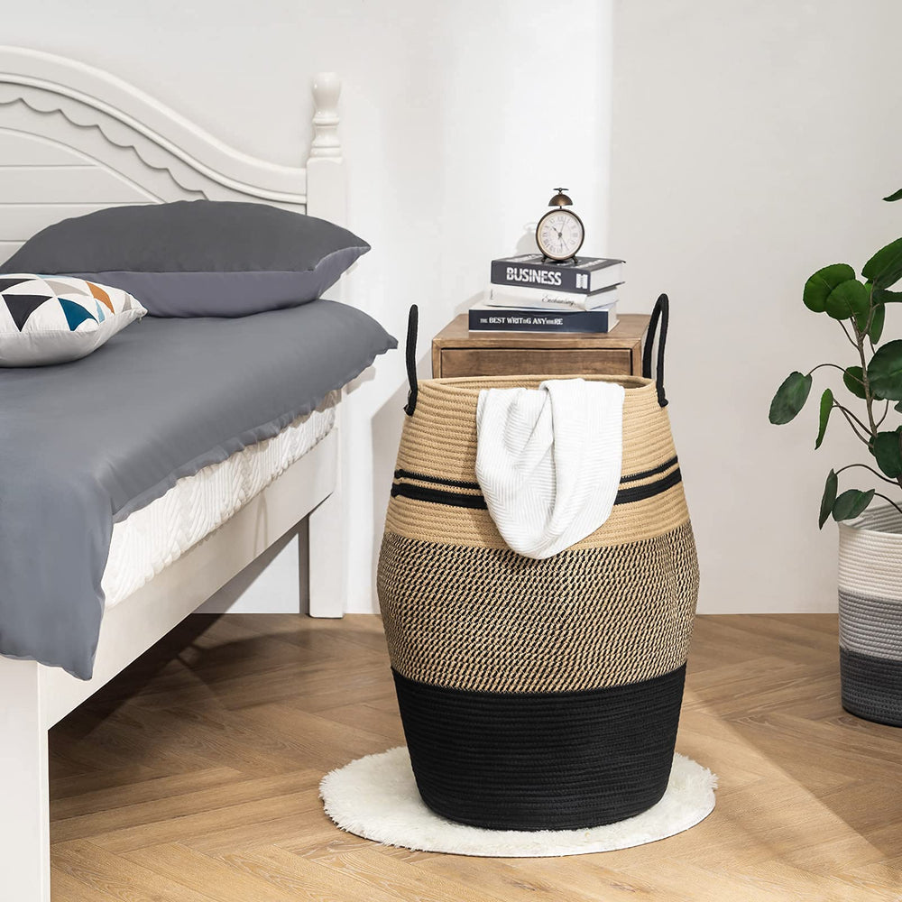 YOUDENOVA oversize laundry hamper with sturdy handles for easy transport