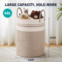 YOUDENOVA tall laundry hamper with handles for easy transport