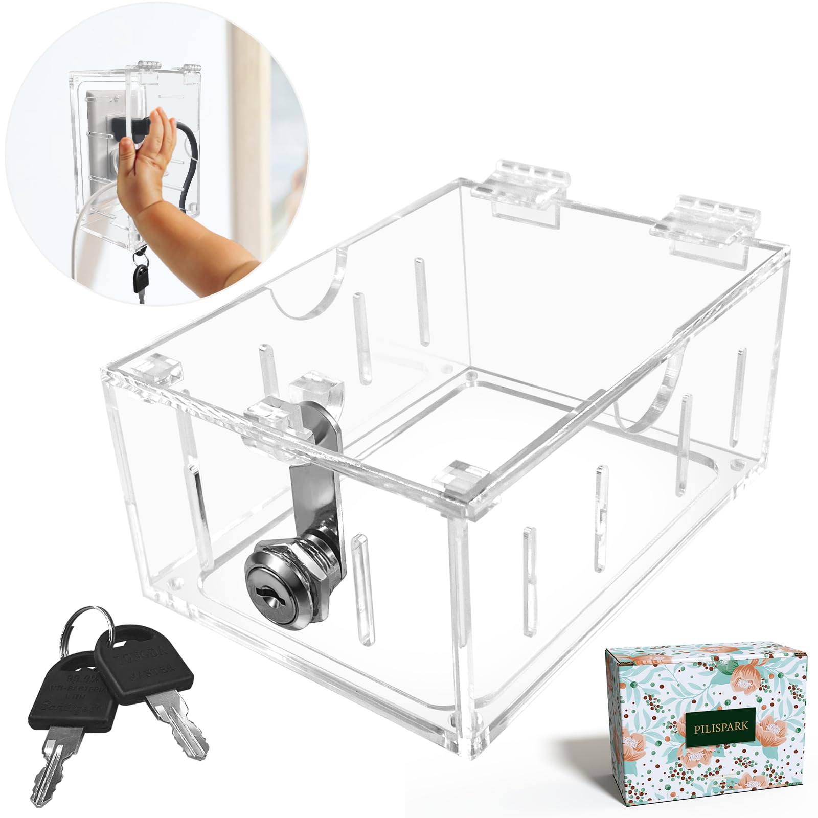 Young Dance larger internal space for holding switches fits ample outlets and adapters.