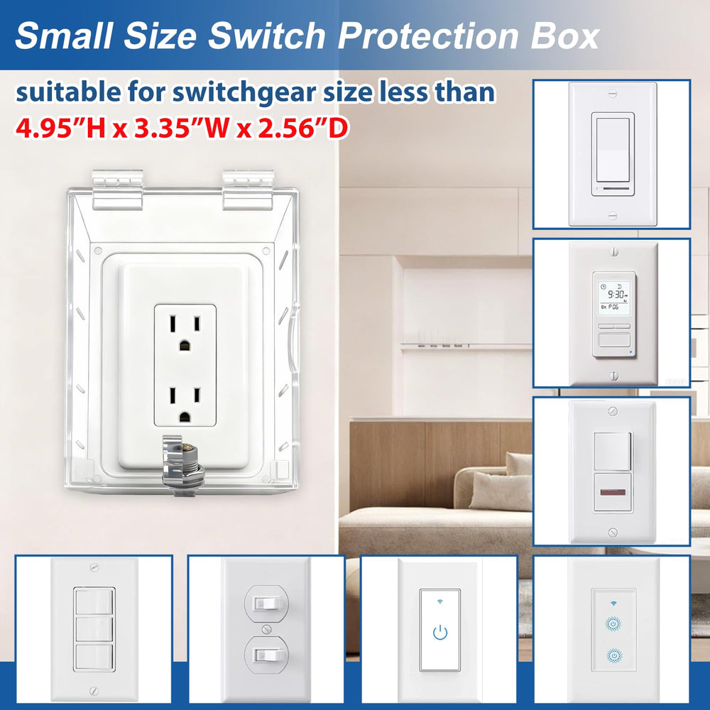 Young Dance wall plug box setup highlights easy installation and reliable switch containment.