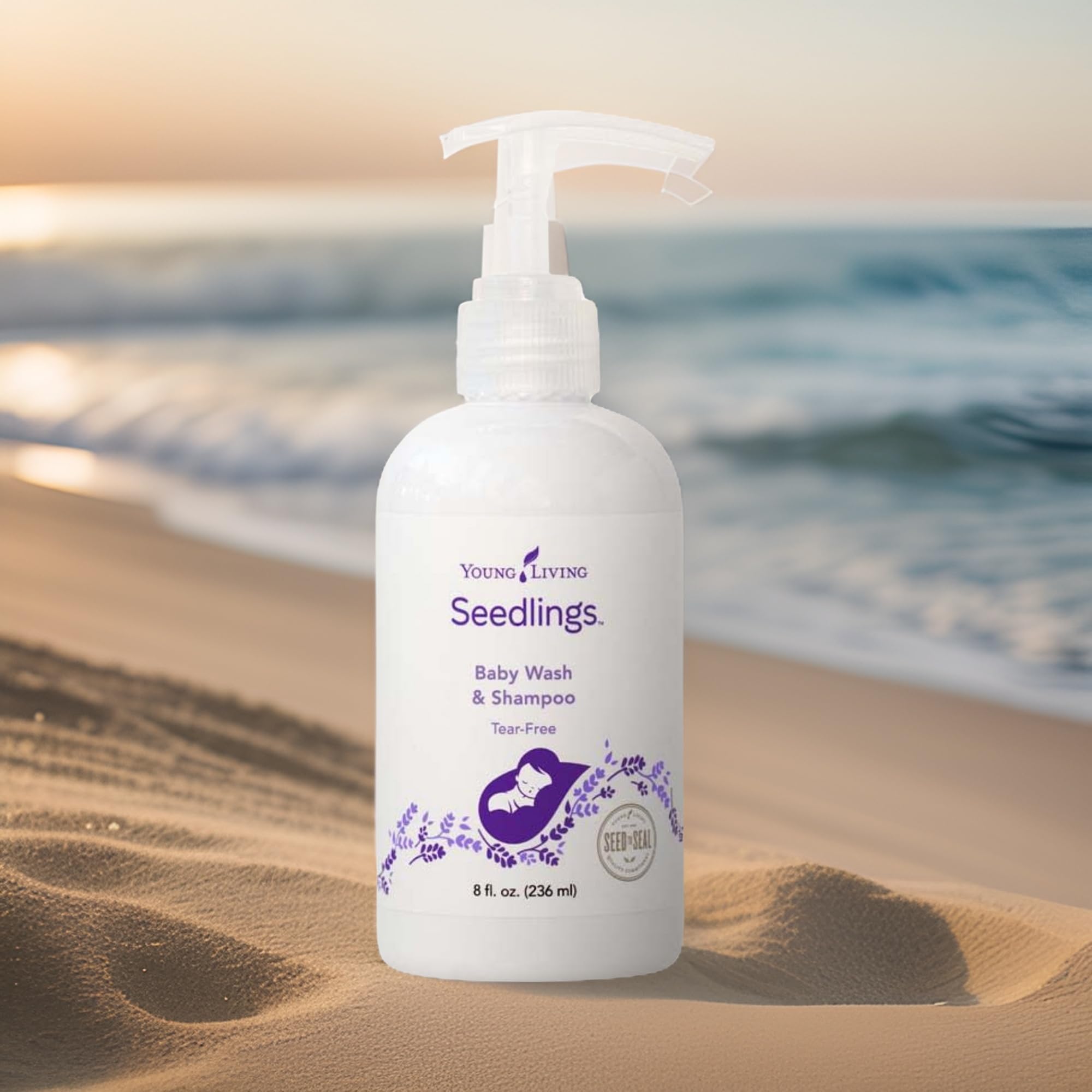Young Living Seedlings infant skin and hair feel soft.