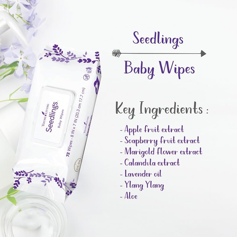 Aloe-infused Seedlings wipes provide gentle moisture during cleansing