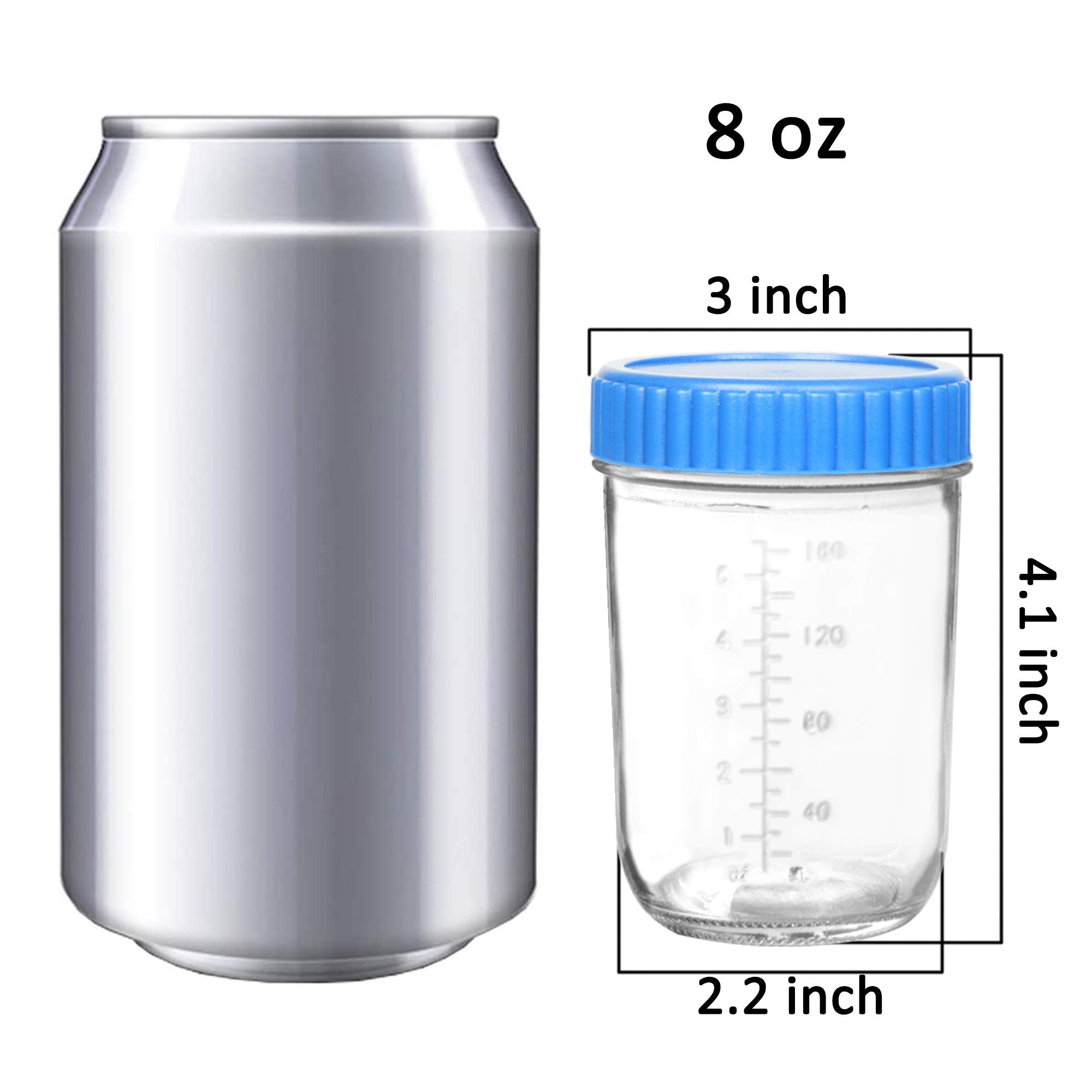 Youngever airtight glass jar keeps baby meals leakproof and fresh.