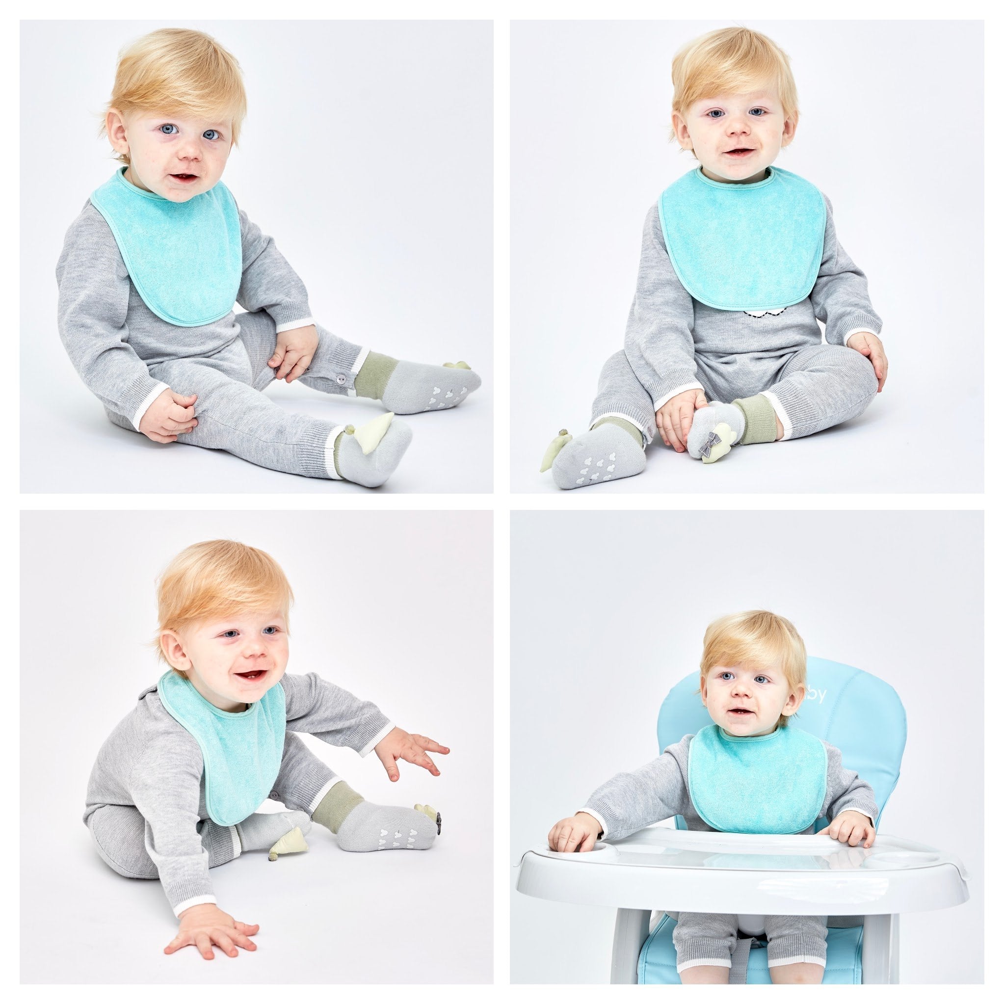 Youngever 3-12 month bibs keep baby outfits clean.