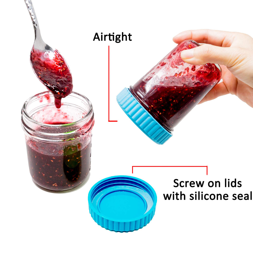 Youngever multi-color lids help organize meals by day or flavor.