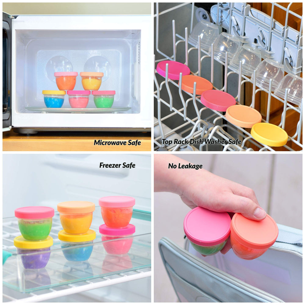 Youngever stackable baby food containers help keep your fridge organized.