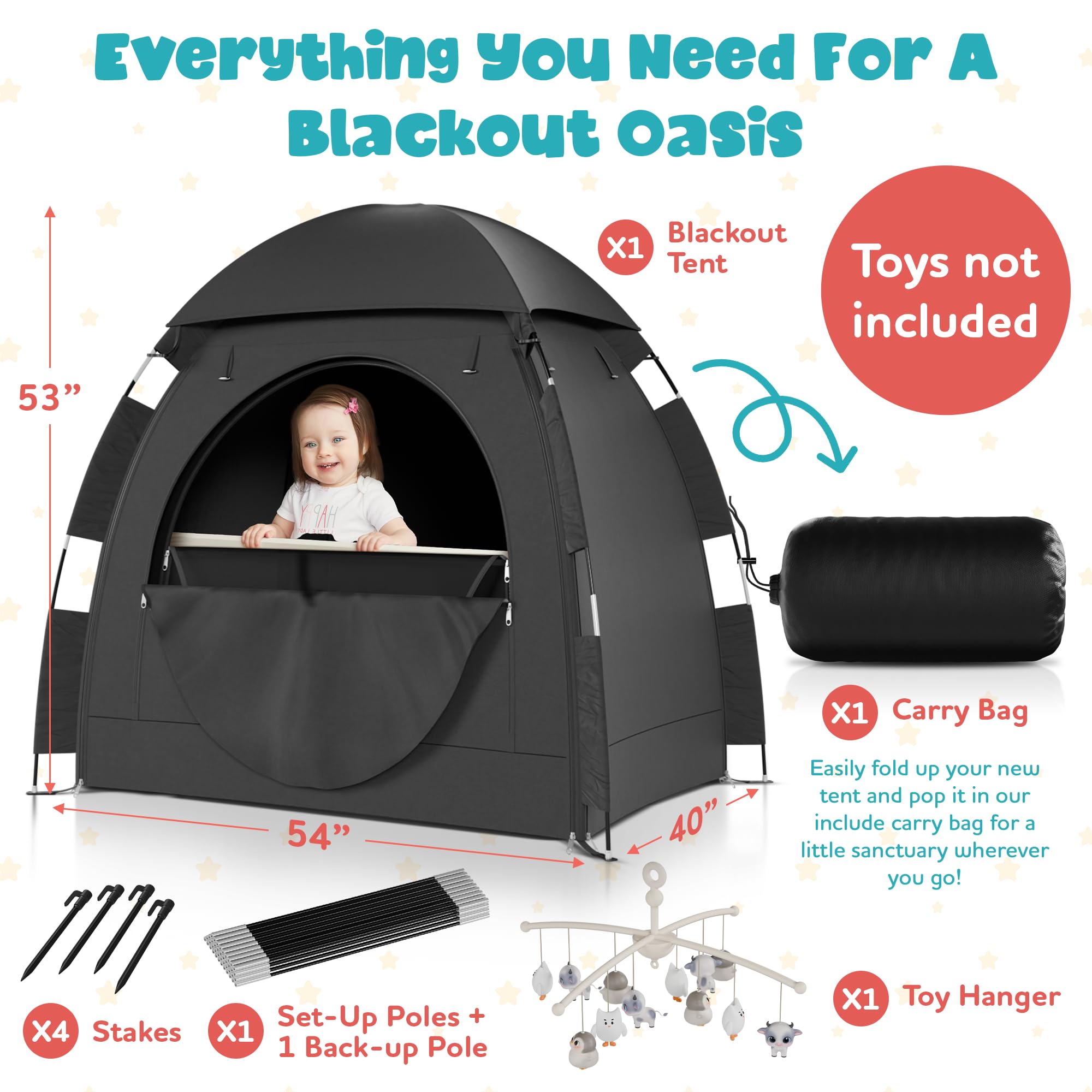 YoungMinds mosquito-net-crib-tent shields from bugs during naps and outdoor use.