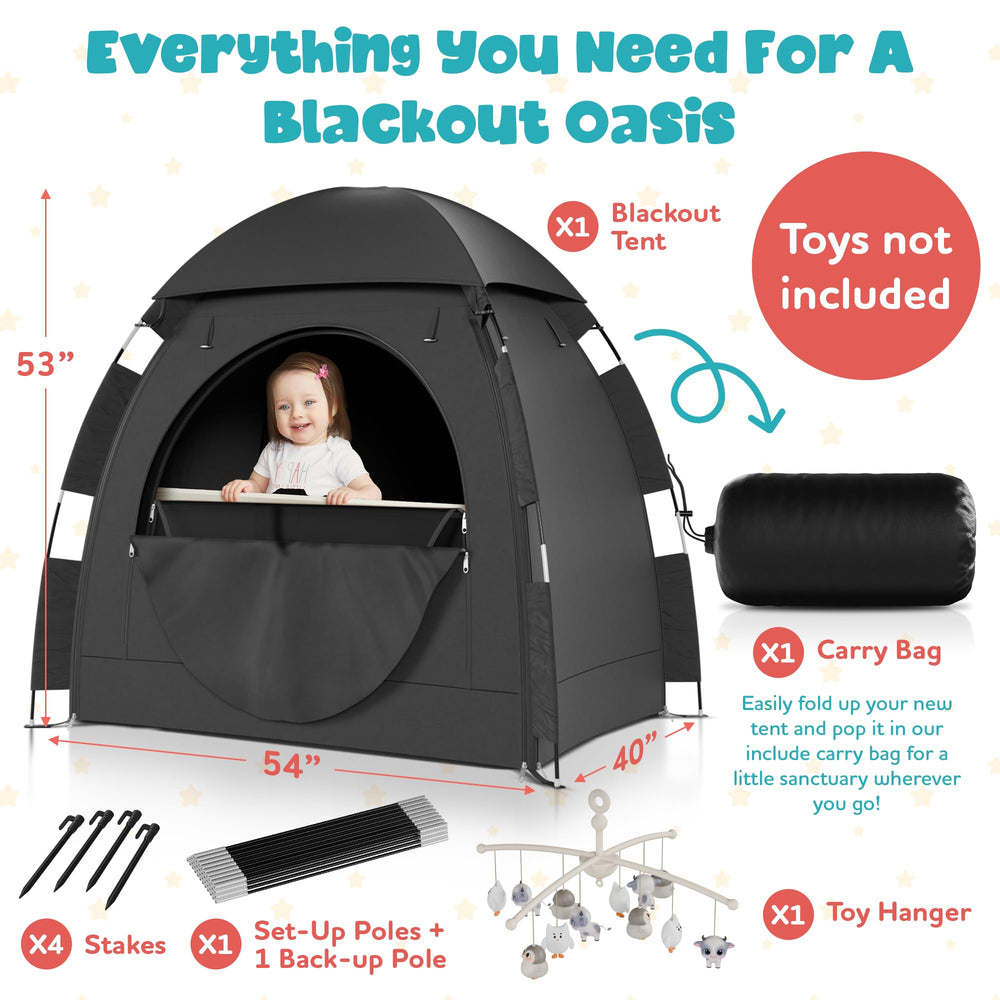 YoungMinds mosquito-net-crib-tent shields from bugs during naps and outdoor use.