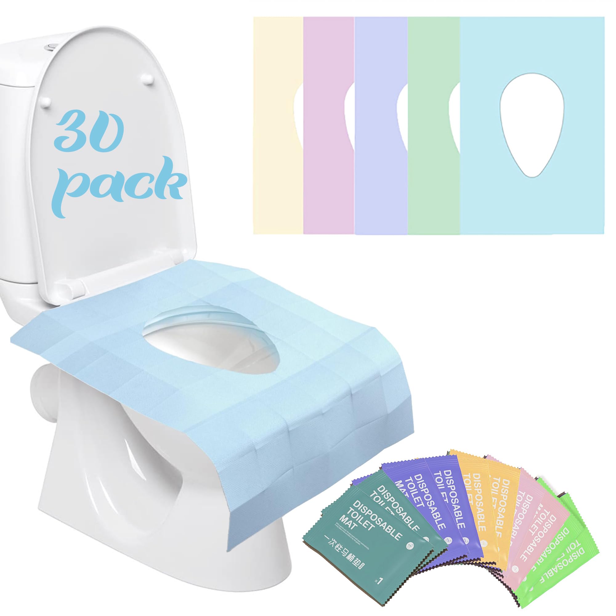 YOUNGTIME sticker-free toilet seat cover unfolds quickly for hygienic use