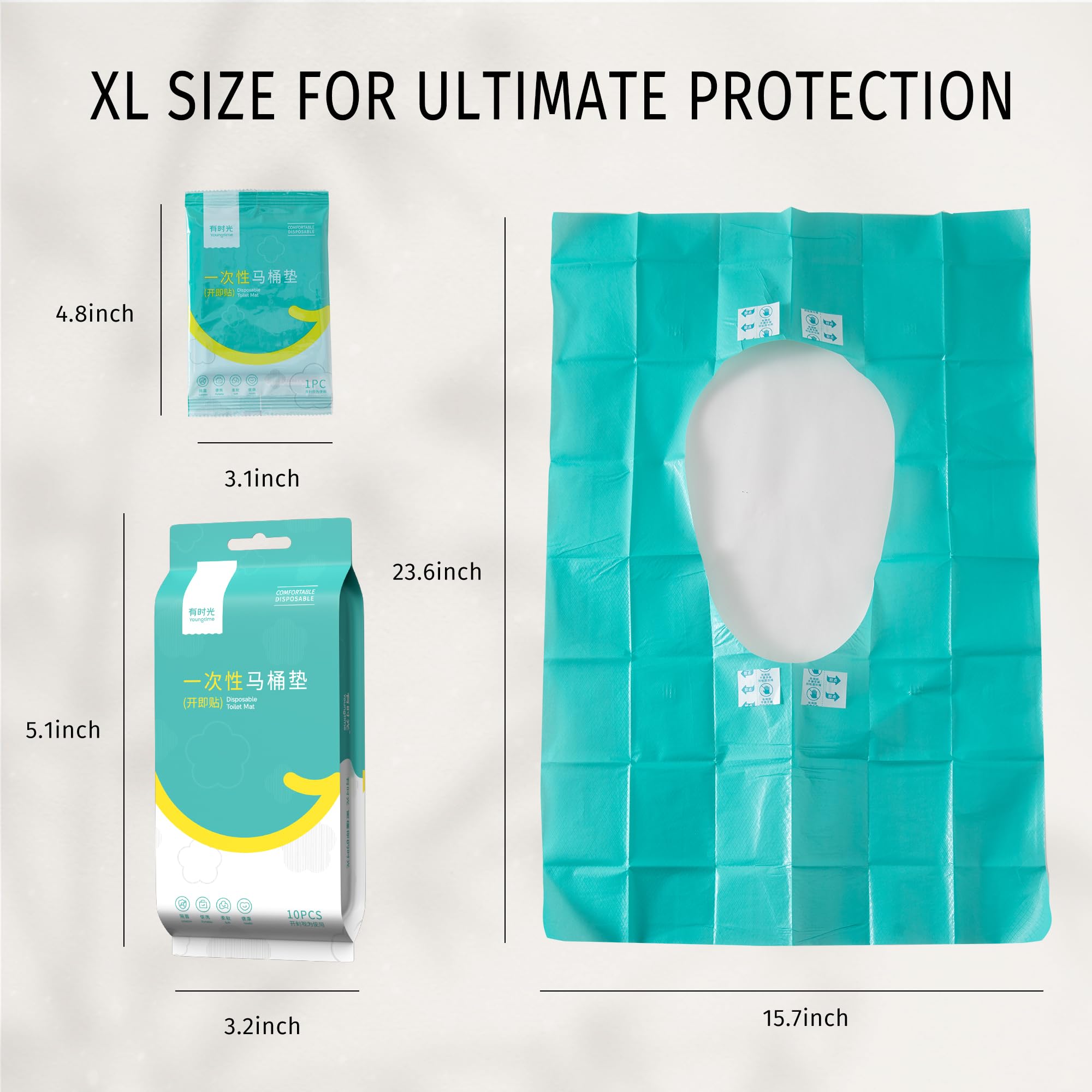 Youngtime waterproof material keeps you dry against moisture in bathrooms