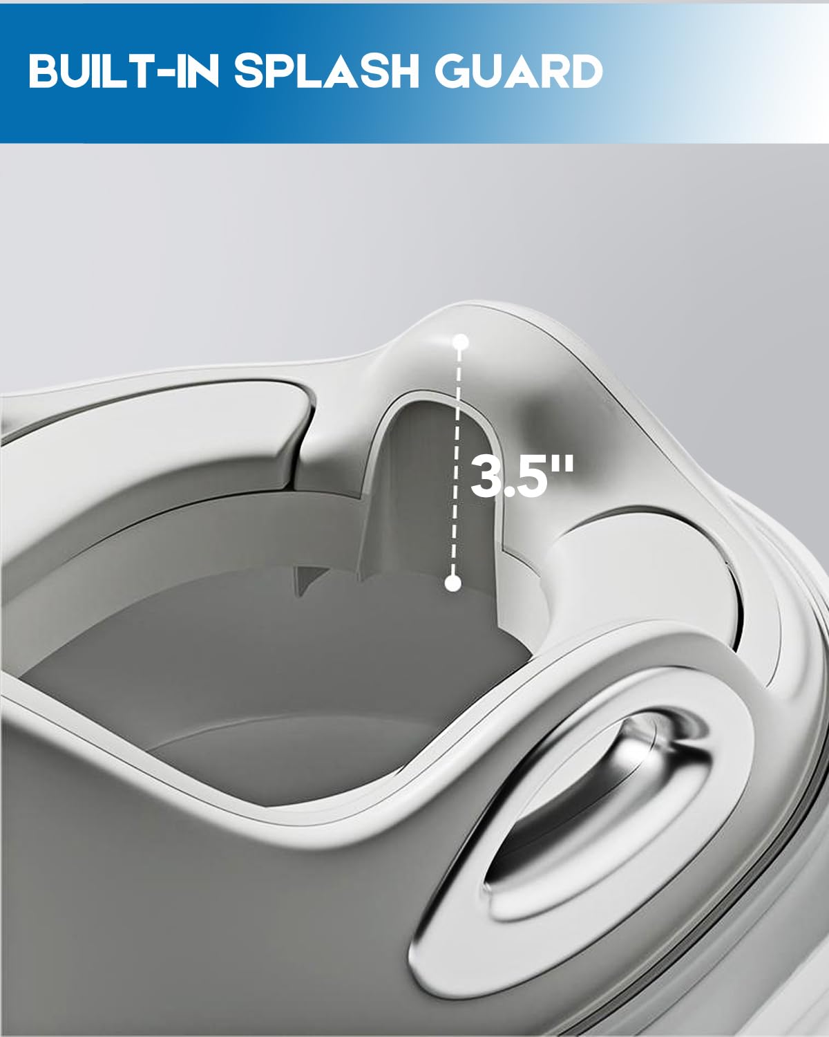 Youocomu splash guard reduces splashes for cleaner bathrooms.