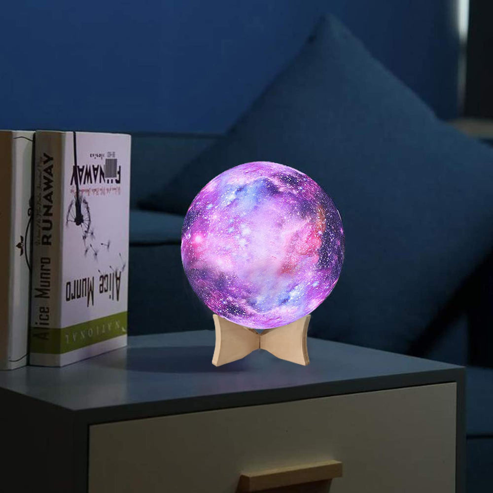 YouOKLight Moon lamp with 3D surface detail resembling lunar terrain.
