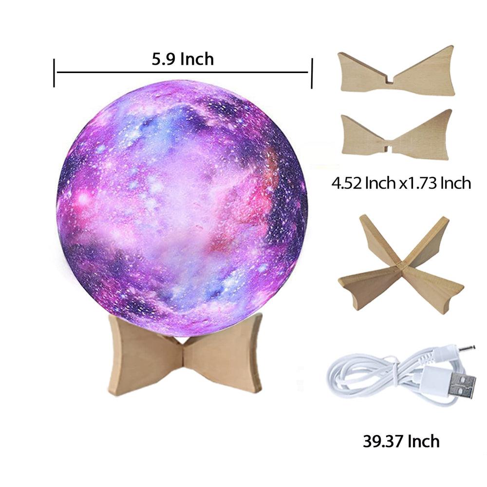 YouOKLight Moon lamp remote control for easy color and brightness adjustments.