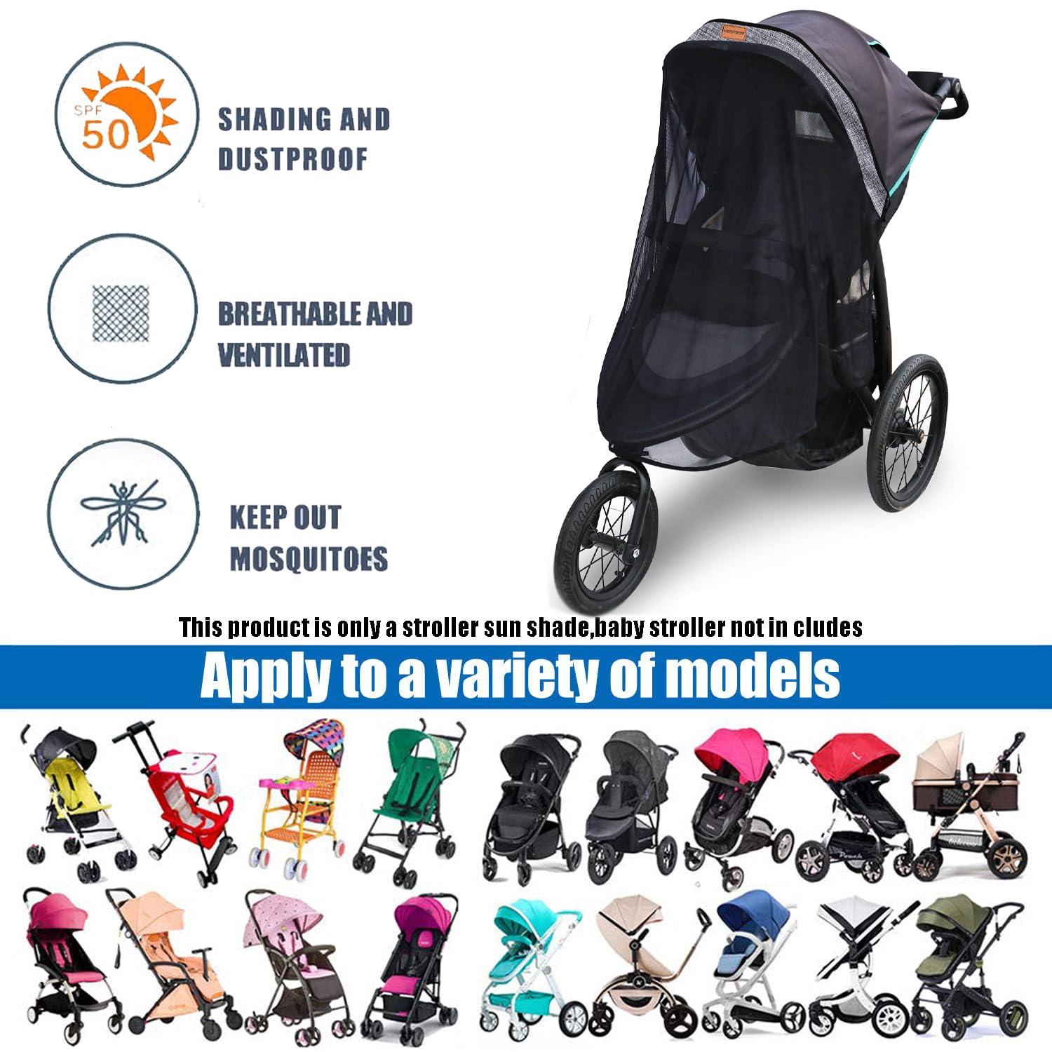 Youpinby Stroller Sun Shade satisfaction guaranteed with hassle-free return policy