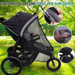 Youpinby Stroller Sun Shade soft mesh fabric lightweight and breathable for airflow