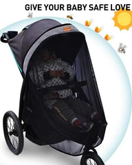 Youpinby Stroller Sun Shade stay-put design with toggle closure and lace-up ties