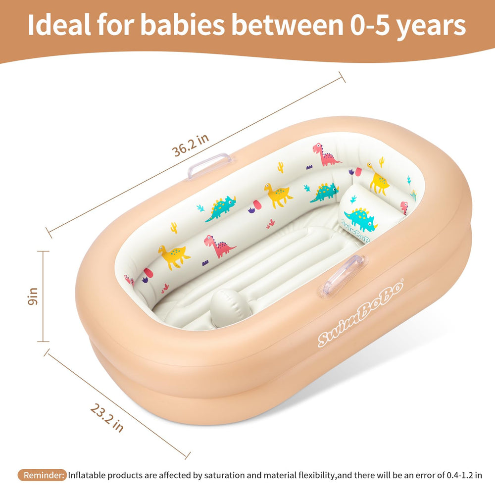 YOUWANLI anti-slip air column design keeps baby steady during bath time.
