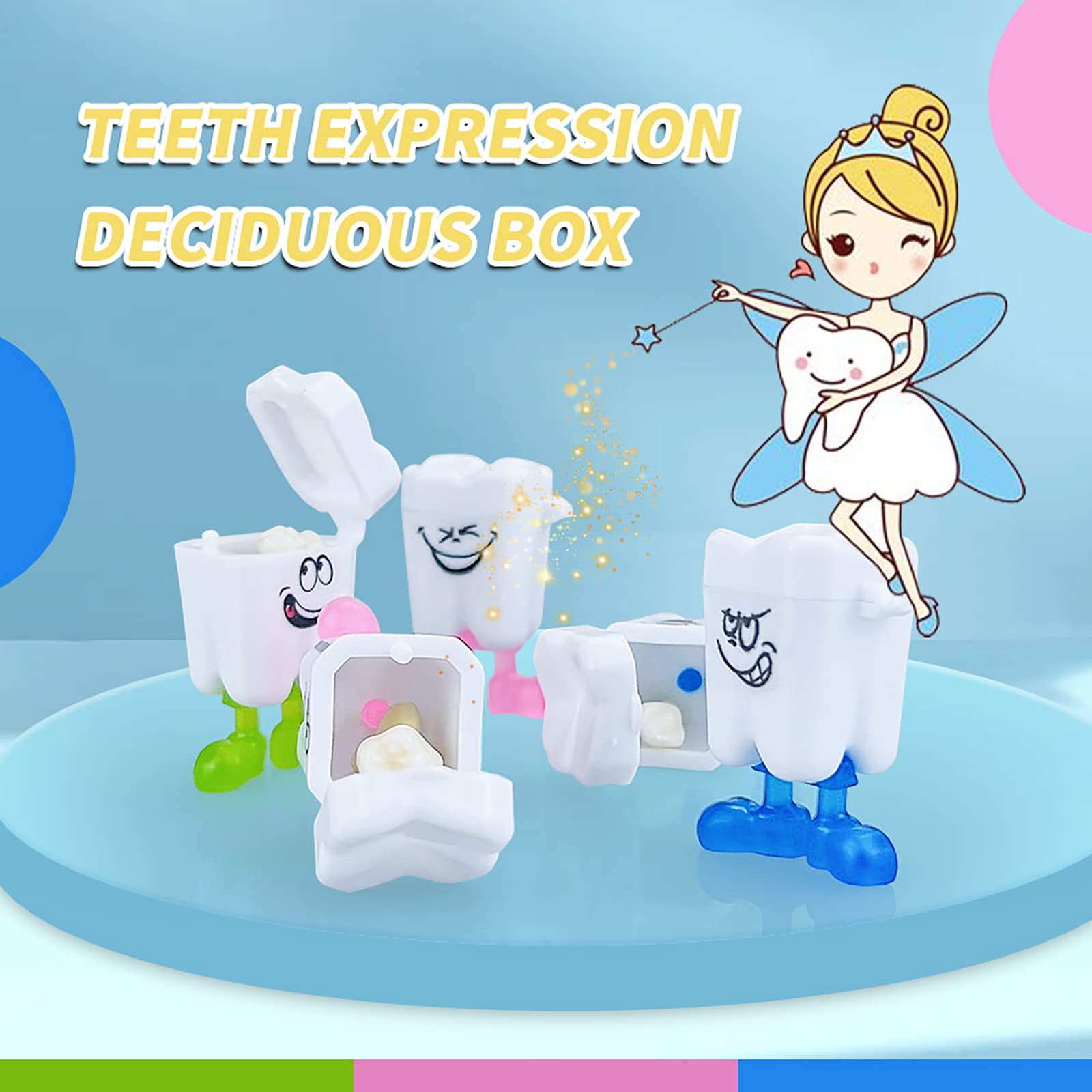 YOUYA DENTAL baby teeth keepsake box cartoon design preserves childhood memories