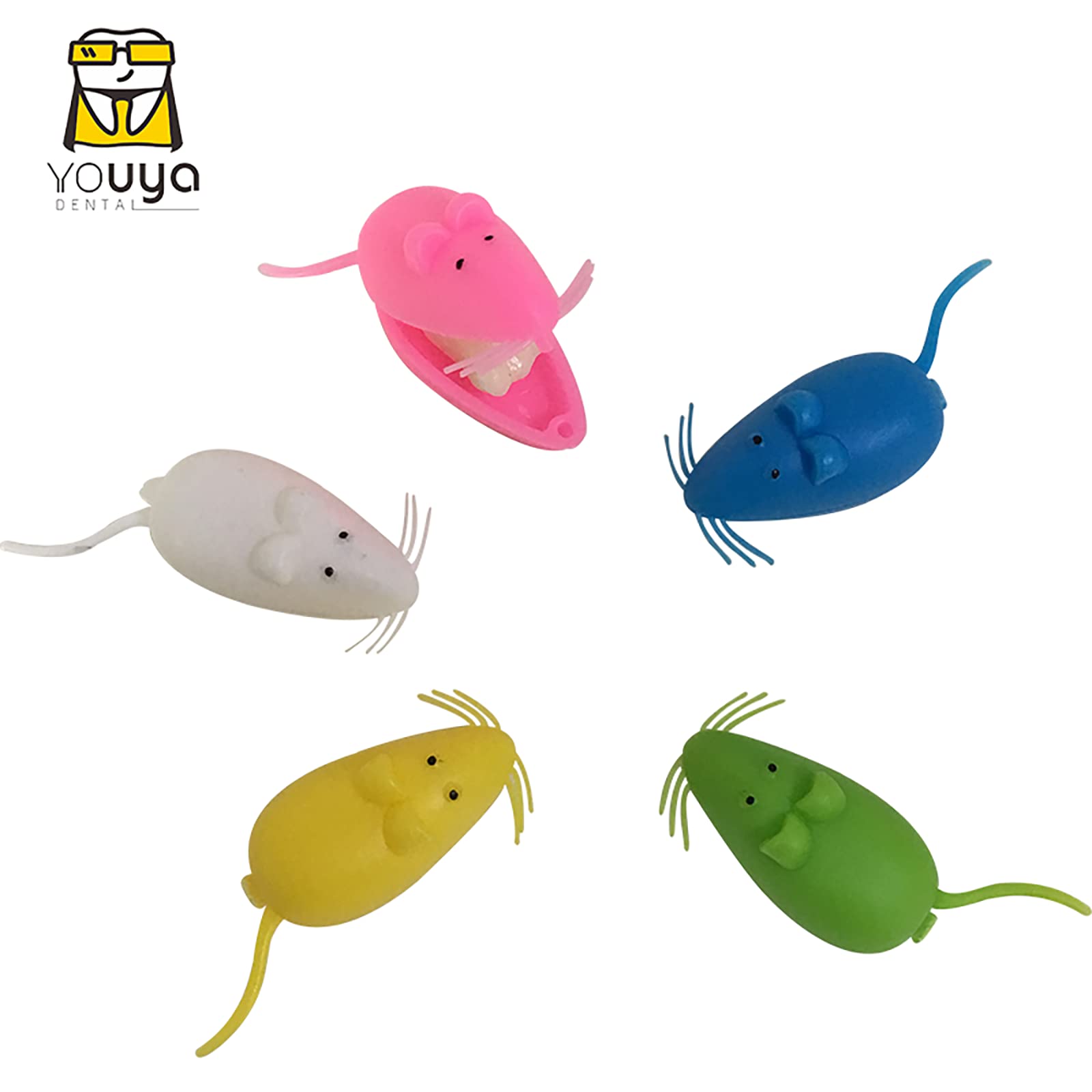 YOUYA DENTAL orange open-mouse box reveals inner space.
