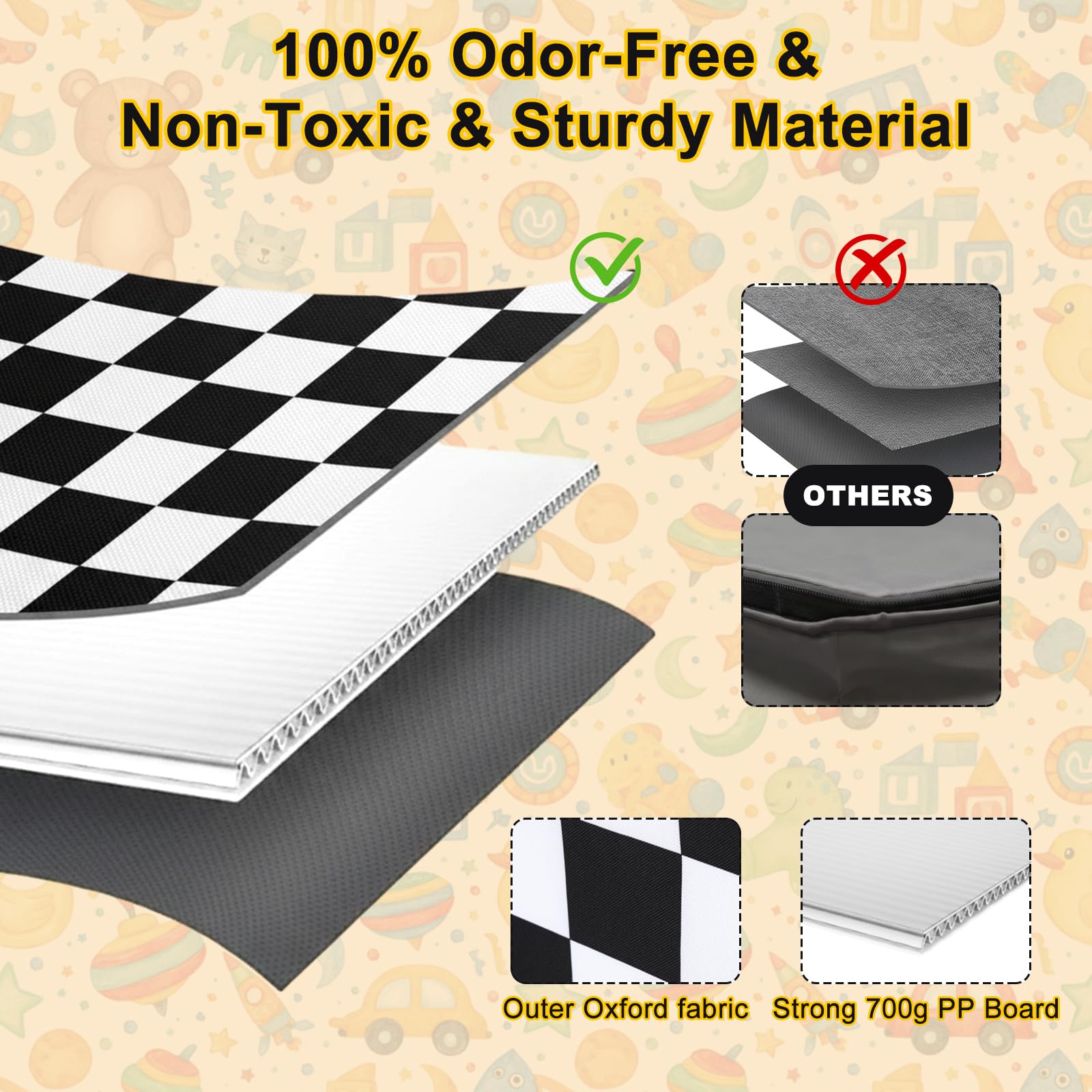 Youyole storage box shows elastic pockets for small-item organization and quick access.