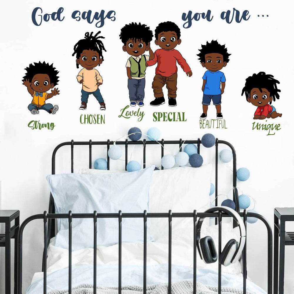 Yovkky Afro boys room decor wall art bright and welcoming