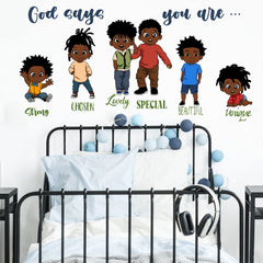 Yovkky Afro boys room decor wall art bright and welcoming