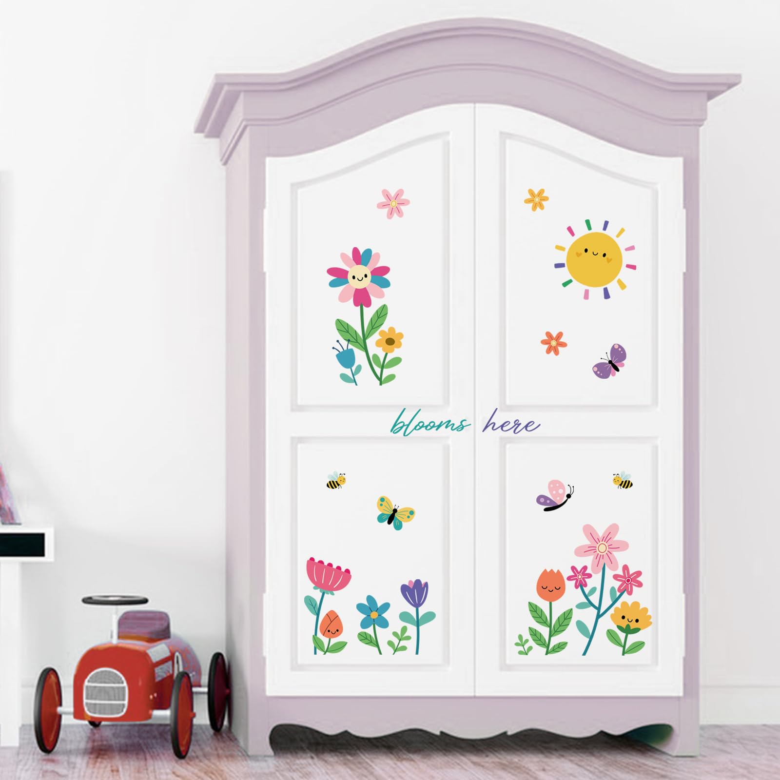 Yovkky reusable peel-and-stick decals shown on smooth surface