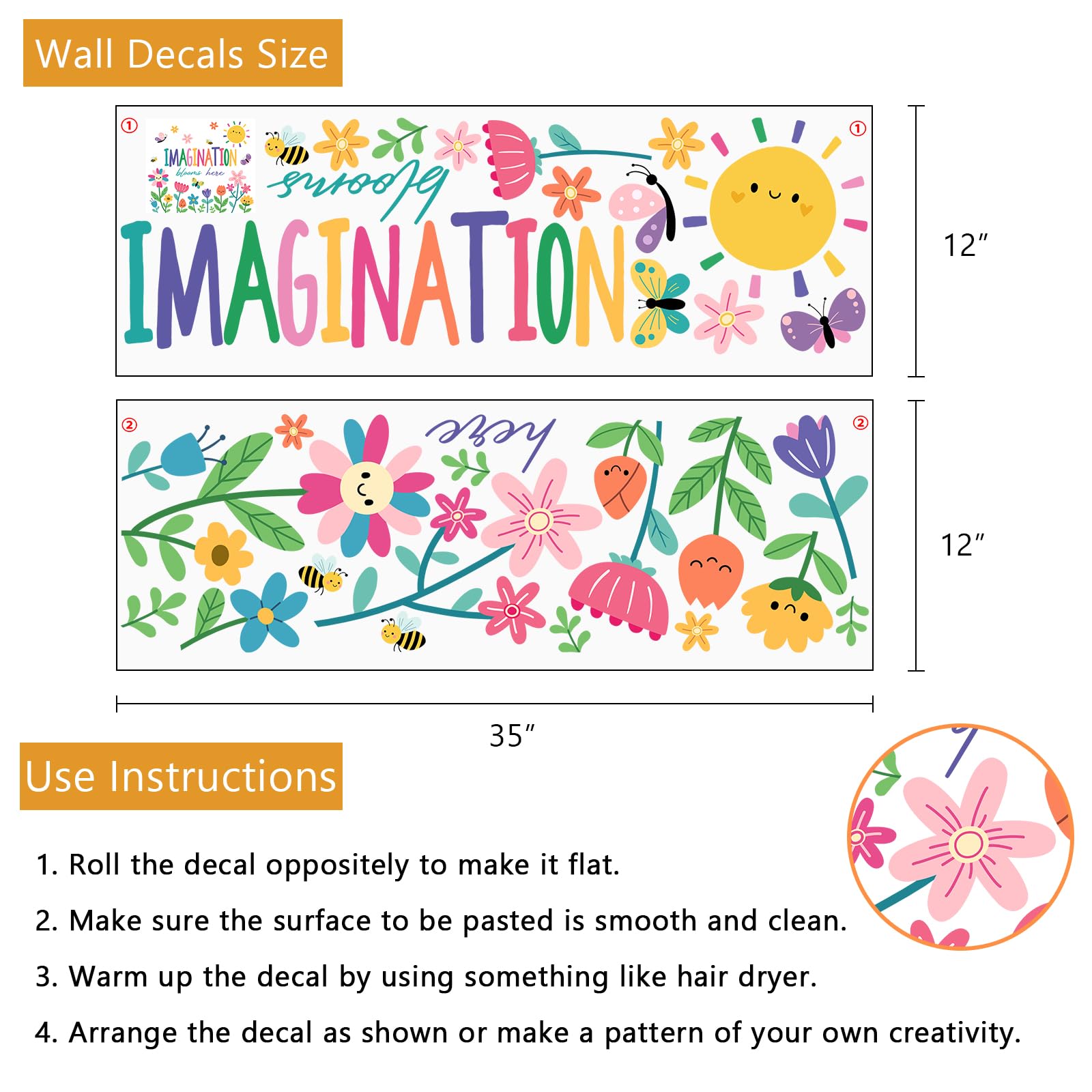 Yovkky wall decal with motivational quote adds gentle inspiration to nursery