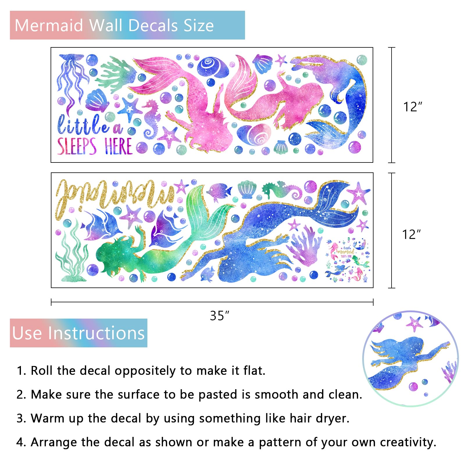 Yovkky ocean creatures wall stickers brighten a playroom.