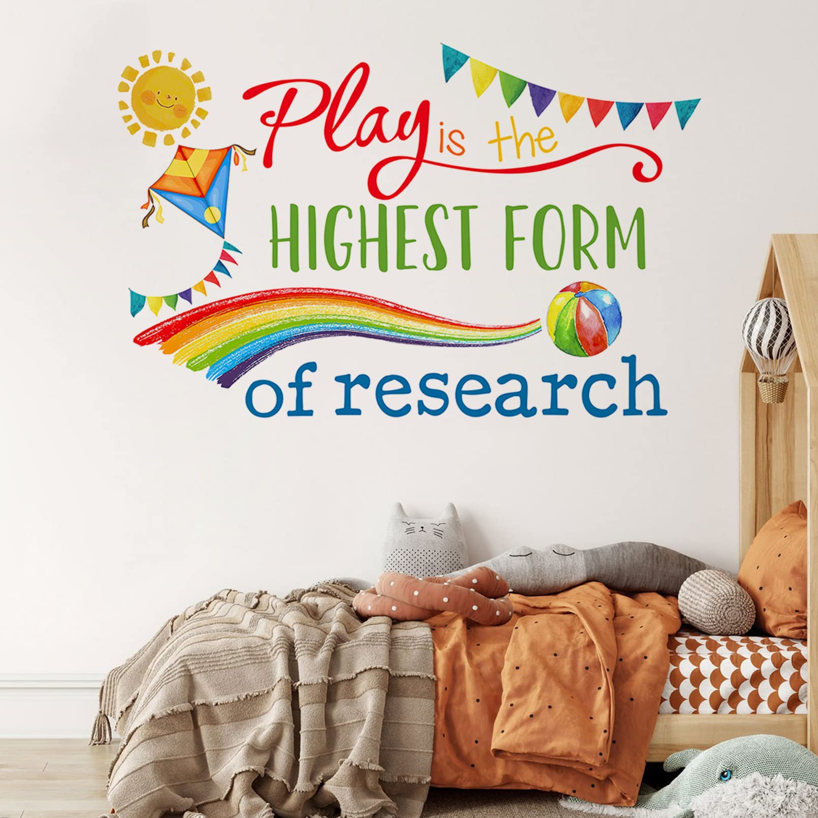 Yovkky Play bedroom wall sticker for decorative and functional decorating of kids’ spaces.
