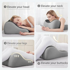 YOVSGSOK couples comfort pillow for shared lounging and reading