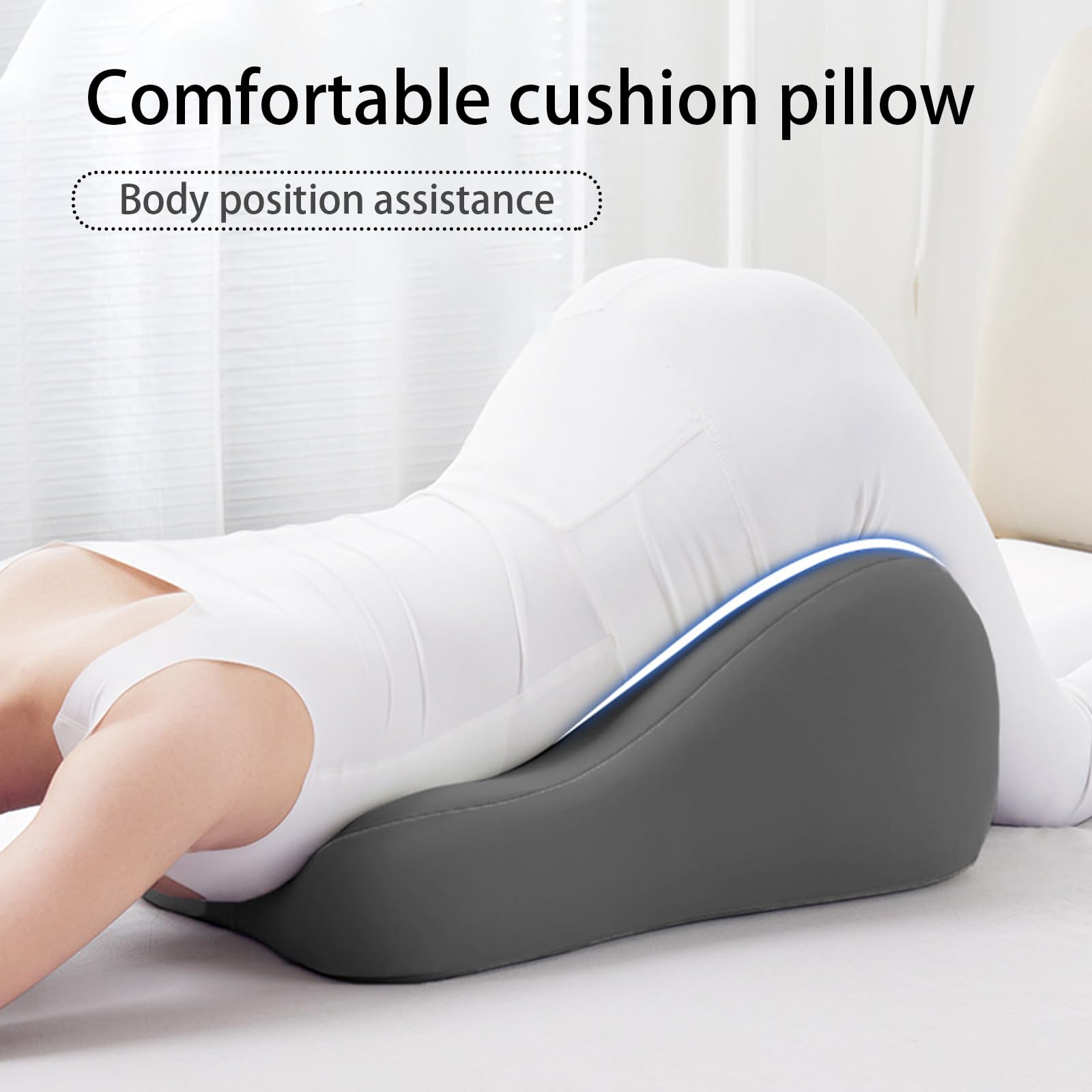 YOVSGSOK latex pillow neck support highlights ergonomic curve for better alignment