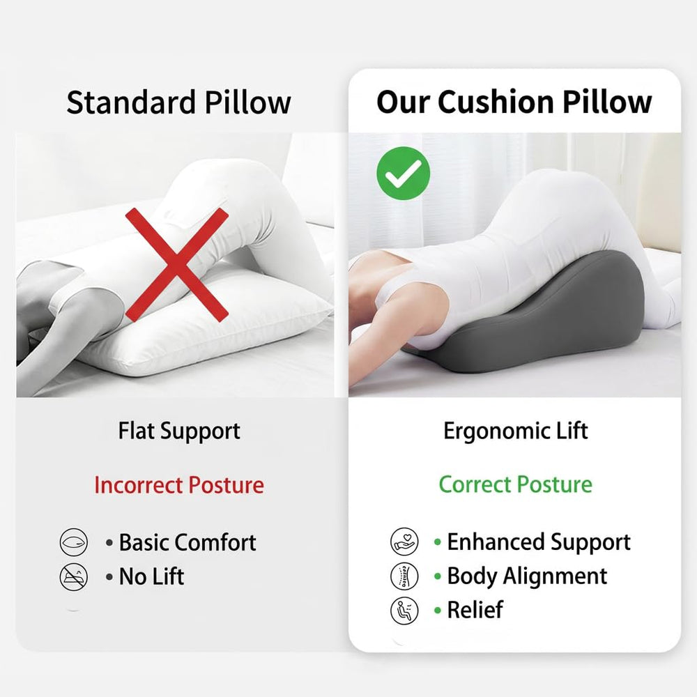 YOVSGSOK removable washable cover on latex pillow for easy cleaning