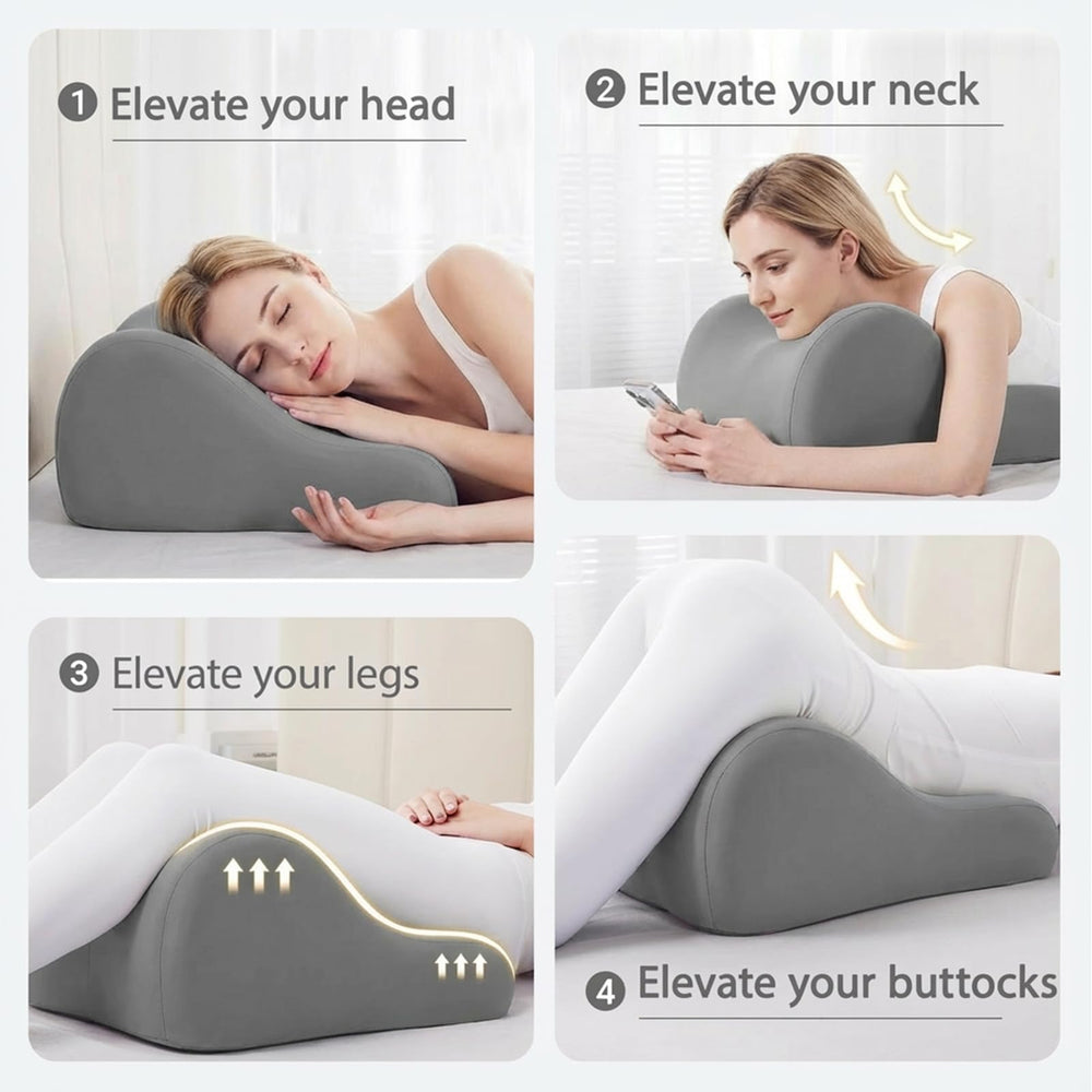 YOVSGSOK pillow in side lounging position for shared comfort