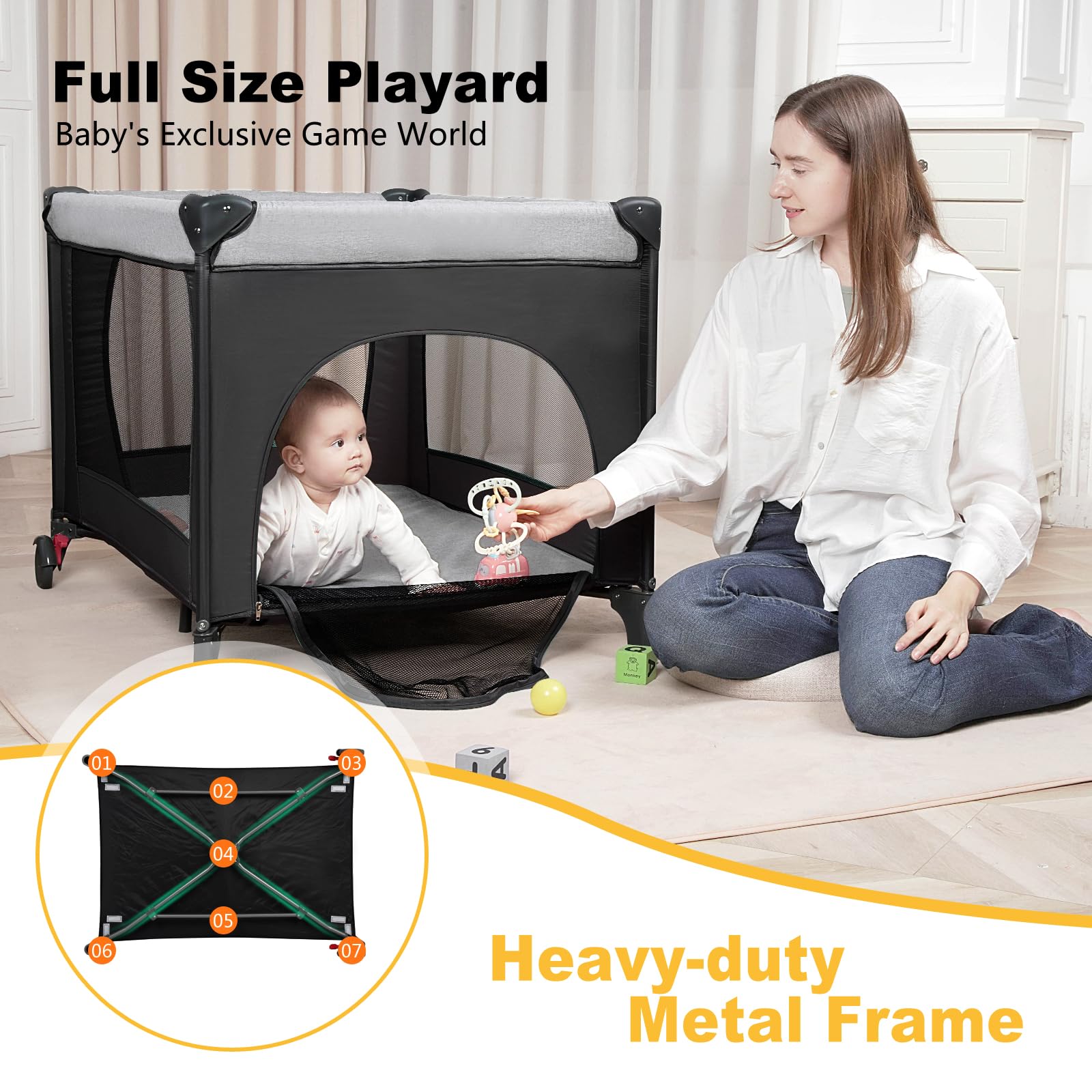 YoYiCuna ASTM-certified frame with rounded corners emphasizes safety-minded design.