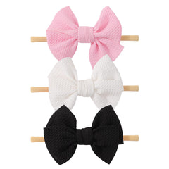 yoyokid 3-pack black bow headband for daily outfits